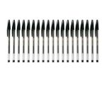 Medium-point Tip Ballpoint Black Pens - Pack Of 19