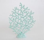 Large Pale Turquoise Fan Coral 48X35CM