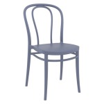 Victor Polypropylene Outdoor Chair - Black