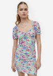 Gathered Broderie Anglaise Dress - Multi