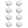8 Piece Junction Box Cctv Camera Universal Waterproof Electrical Abs Enclosure
