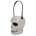 Sourcedirect - Halloween Skull Buckets Set Of 2 - Black And White