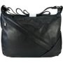 Icom Shoulder Or Crossbody Handbag With Concealed Front Zip Black