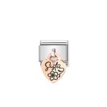 Composable Classic Link Heart Pendant Sister