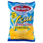 Messaris V-cut Lightly Salted Potato Crisps 125G