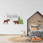 Woodland Name Wall Sticker