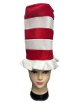 Cat Red – White Stripe Hat Small