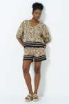Relaxed High Rise Shorts - 16 Sand