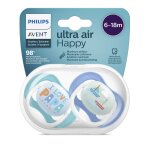 Avent Soother Ortho 6-18M Boy Papa 2 Pack