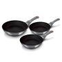 3 Pieces Titan Coating Fry Pan Set - Emerald Collection