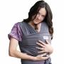 Sleepy Wrap Baby Carrier Dark Grey Stretchy Ergo Sling From Newborns To 35LBS