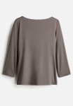 Boat-neck Top - Dark Grey