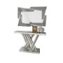 Kcw: Glass Console Table & Crushed Diamond Mirror