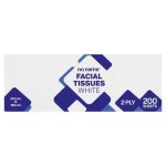 No Name 2 Ply Facial White Tissues 200 Sheets