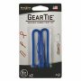 Nite-ize Gear Tie Reusable Rubber Twist Tie 6 In 2 Pack Blue