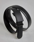 Black Carbon Fibre Effect Belt - 80 Cm Black