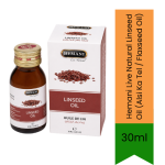 Live Natural Linseed Oil Alsi Ka Tel Flaxseed Oil 30ML - Hair & Skin Care For External Use Only - 30ML
