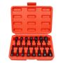 15 Piece 1/4 Heavy Duty Socket Wrench Set - Black