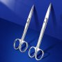 Medical Stainless Steel Scissors Surgical Wire Removal Eye Tissue Gauze Medical Experiment Anatomy Scissors Beauty Scissors Household 16.0CM