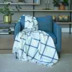Lusso - Framework Light Powder navy - 150 X 165 Cm