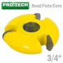 3 Wing Cutter 3/4" Bead/flute/cove