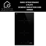 Smeg Vitroceramic 2 Plate Domino Induction Hob - 30CM