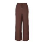 Brown Linen Elasticated Pants