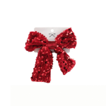 Sequins Hair Bow - Festive Sparkly Holiday Hair Accessory Giftalot