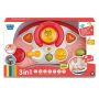 3-IN-1 Baby Steering Wheel Toy - Educational Sensory Toys For Babies