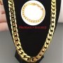 2PCS Set Necklace + Bracelet 18K Gold Plated Men's Necklace