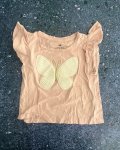 H&m Pink Butterfly Top 18 24M