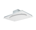 Falco White Glass Ceiling Extractor - FAL-100-38WH