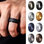 1PC Silicone Ring Minimalistic Versatile Wedding Band Ring