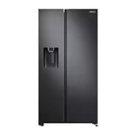 Side By Side Fridge Non-plumbed Water & Ice Dispenser Gentle Black 617L