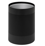 Super Steel Litter Bin – Wide – Perforated – Black 630BL