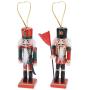 Nutcracker Wooden Decoration Hanging 12X4.5CM