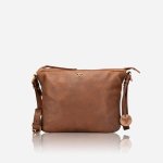 Winslet Leather Crossbody Bag Cognac - Ys Travel Bags