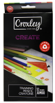 Create 12 Full Length Triangular Colour Pencils