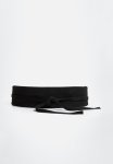 Interwoven Sash Belt - Black