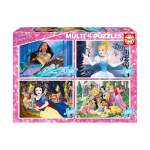 Educa Multi Disney Princess Puzzles - 4 Puzzles 50 80 100 150 Pieces