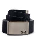 Women's Ua Reversible Webbing Belt - Black Mod Gray SILVER-001 Osfa