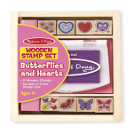 Melissa Butterfly And Heart Wooden Stamp Set