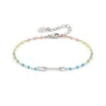 Seimia Sterling Silver Bracelet Coloured Details