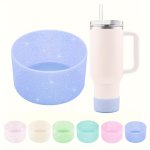 Protective Silicone Booties - Perfect For Stanley Cups Water Bottles And Modern Glasses - 7.24-7.62CM Grip-base Insulation - Sui