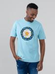 Geo Target Tee - Retro Blue - Retro Blue XXL