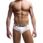Pump Hollow Mesh Briefs White