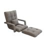 Sofa Bed With Footstool And Lumbar Cushion Filled With Elastic Sponge