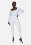 True To You Skinny High Jeans - White
