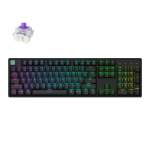 K10 He 100% Hot-swap Gateron Dbl-rail Nebula Switch Rgb Wireless Keyboard - BLACK-K10H-J1