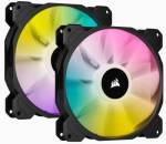 Corsair - Icue SP140 Rgb Elite Performance 140MM Pwm Fan - Dual Fan Kit With Lighting Node Core